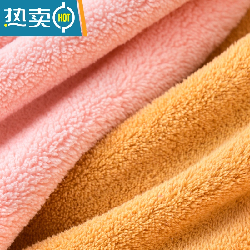 敬平2条儿童干发帽女童吸水速干洗头包头发毛巾2021新款婴儿浴帽 [亲子款]兰花紫高清大图