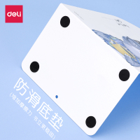 得力(deli)9267书立架学生用图书挡板金属阅读书立办公室桌面桌上书架简易简约创意卡通铁书立炫彩书架 绿色 1对