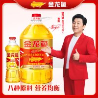 金龙鱼黄金比例调和油5L+黄金比例非转基因调和油700ml家用烹饪炒菜食用油