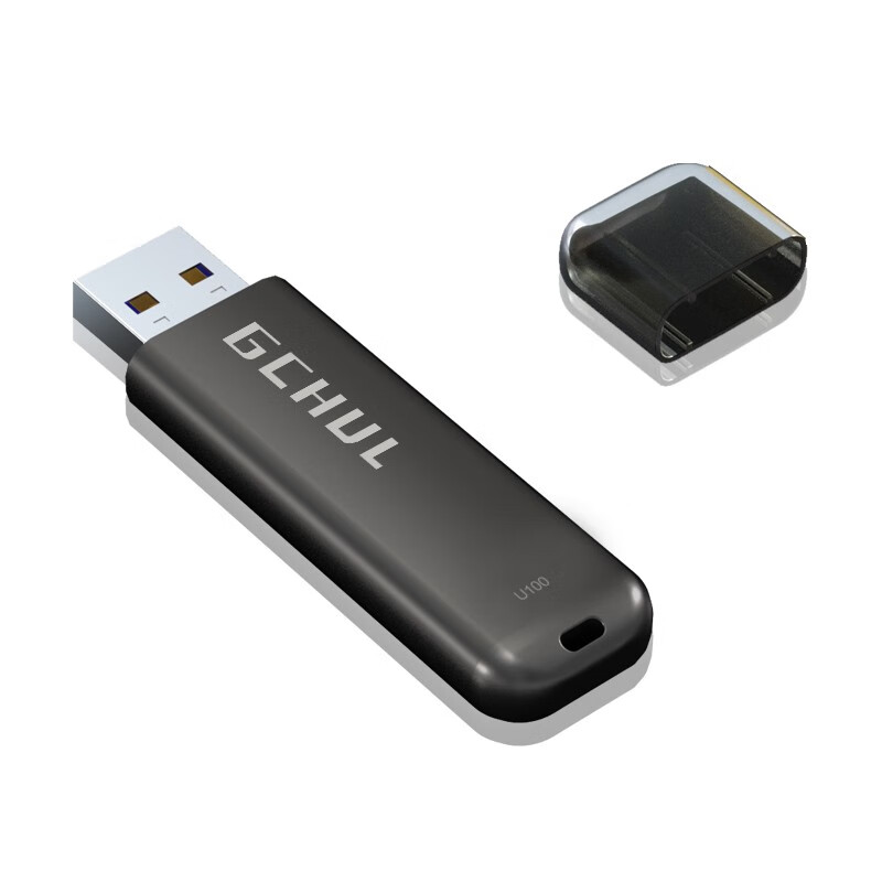 杰储(GCHUL) U100 白昼系列 256G USB3.2 超高速固态闪存U盘/优盘 (计价单位:个) 黑色高清大图