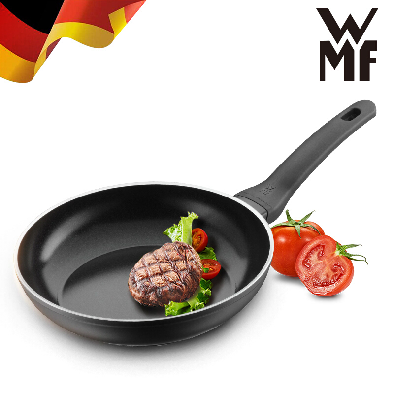福腾宝(WMF) 德国不锈钢汤锅煮锅单柄奶锅煎锅平底锅套装锅组合煤气灶电磁炉通用 食尚先锋4件套炒锅直径32cm高清大图