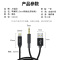晶华 苹果 Lightning转3.5mm公音频线豪华编织加充电线 iPhone11/7/8/9/Xs/Xr手机车载耳机