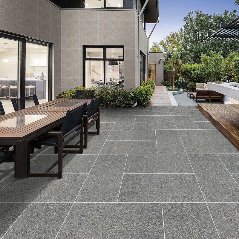 庭院地砖300x600生态地铺石瓷砖车库通体防滑户外广场砖地板砖 芝麻白