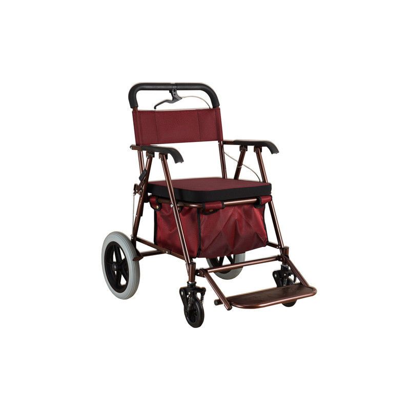 老年老人四轮车代步车老人学步助行车老人手推车可坐超大轮加大