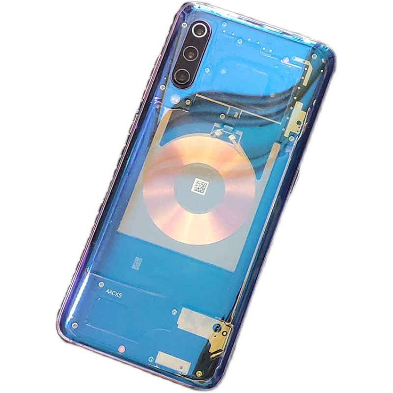 米9透明玻璃后盖送硅胶套工具适用小米9后盖玻璃蓝光透明版mi9电池盖