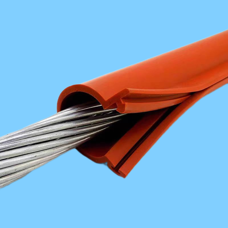 WJ 卡扣式硅橡胶绝缘护套管 27.5kv管直径24mm-线240mm2 米高清大图