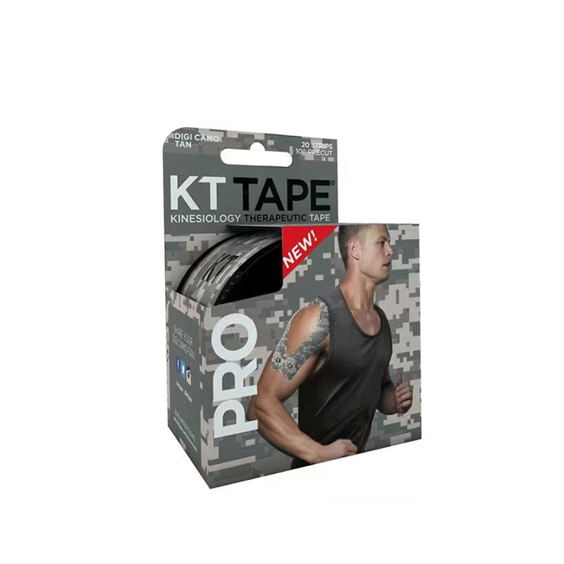 KTTAPE Pro Precut Tan DigitalCamo运动机能贴预切20贴/盒浅迷彩防水可用3-5天