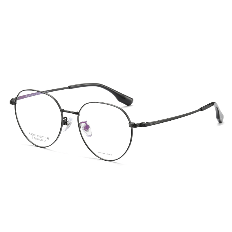 川久保玲复古眼镜男轻半钛眼镜框镜架女可配变色防蓝光7202