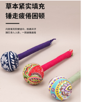艾草经络锤手持敲打养生锤按摩锤艾灸锤艾草养生锤33±1cm(颜色随机)