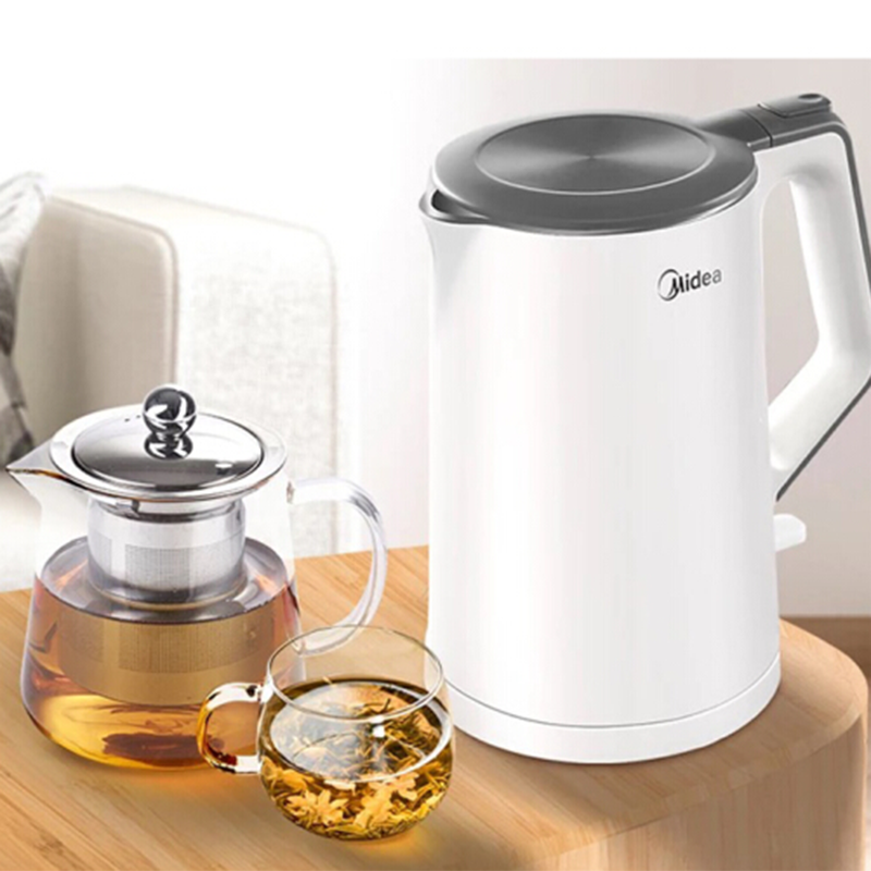 美的（Midea）304不锈钢电热水壶 1.5L HJ1522高清大图