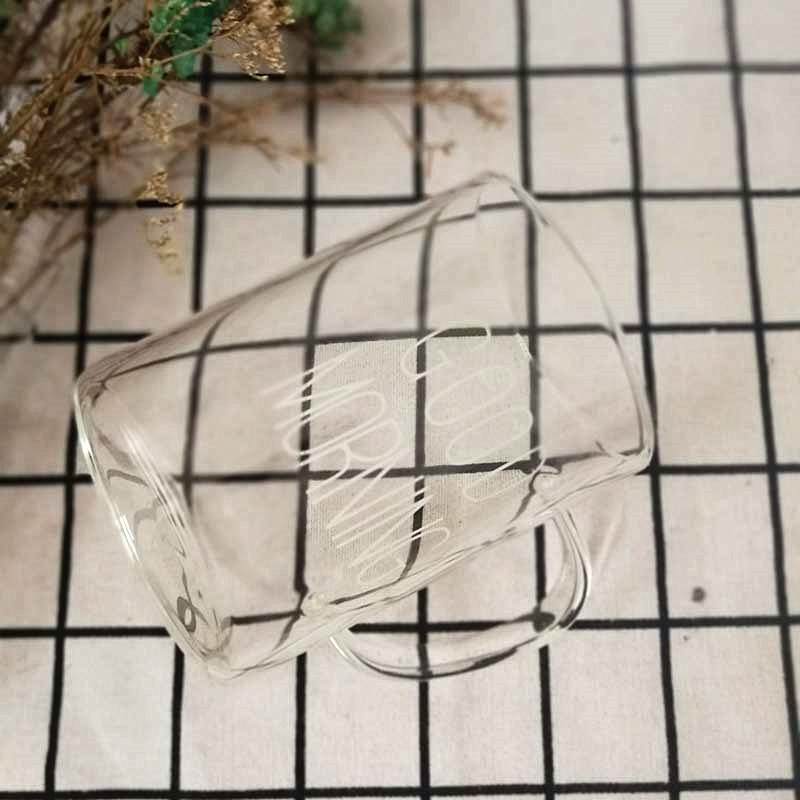美帮汇茶杯简约透明耐热玻璃杯带盖勺个性咖啡马克杯带把办公室情侣早餐杯子高清大图