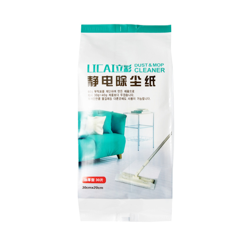 [6包装]静电除尘纸家用懒人加厚一次性拖把布地板清洁粘毛发A11918苏宁极物