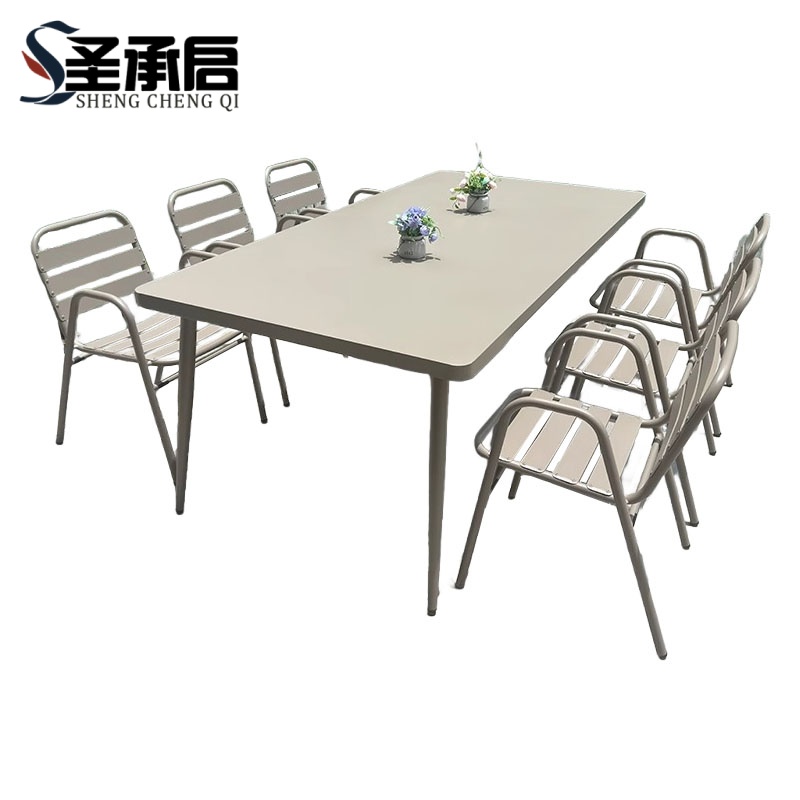 圣承启 桌椅 200长桌X6椅 套高清大图