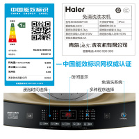 海尔(Haier)8公斤 全自动家用波轮洗衣机 直驱变频 免清洗系列 幂动力 1级能效 EMB80BF169