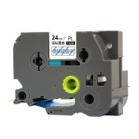艾洁 标签带24mm透明底蓝字PL-153 适用兄弟 PT-1010;1100CH;1280;TZe-153标签机色带
