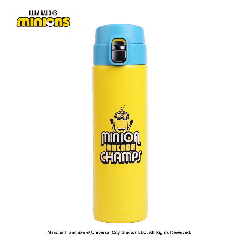 MINIONS小黄人大眼萌系列-电玩冠军系列-冠军保温杯CBH010281 450ml高清大图
