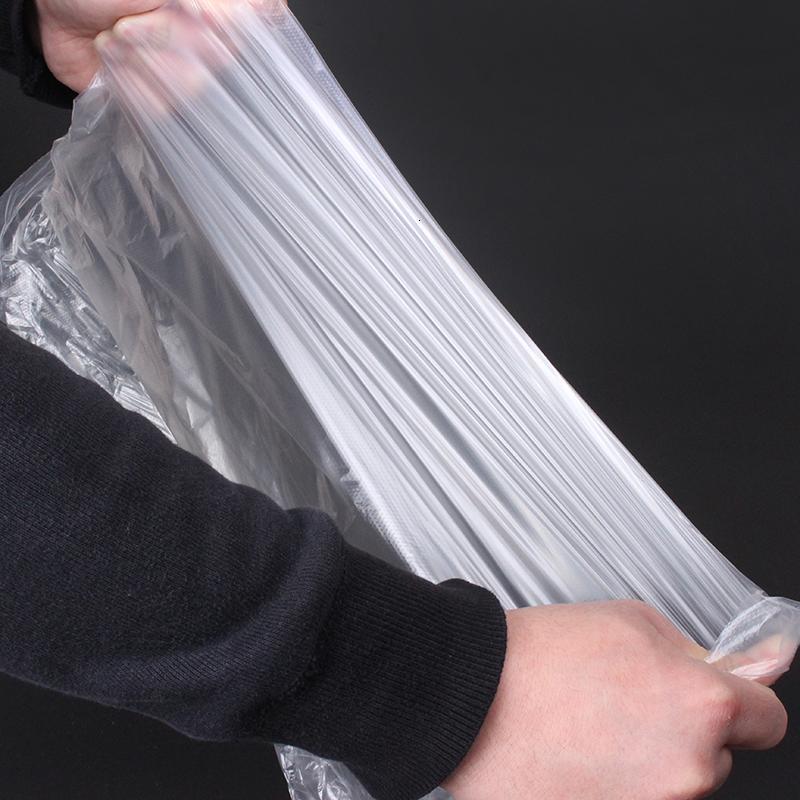 家用保鲜袋加厚超市连卷袋一次性pe食品袋透明塑料袋大中小号