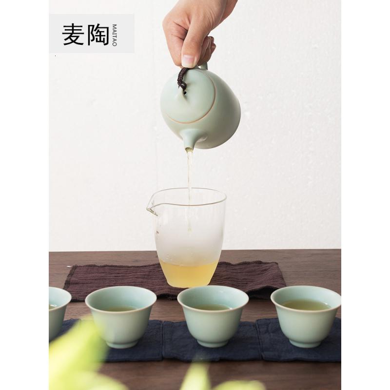 美帮汇汝窑功夫茶具一壶四杯收纳包袋便携陶瓷旅行盖碗茶海茶具茶杯套装高清大图