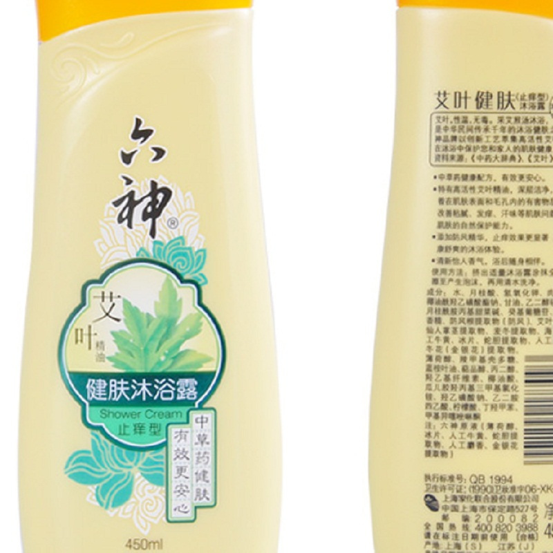 六神 止痒型 艾叶健肤沐浴露 450ml (单位：瓶)
