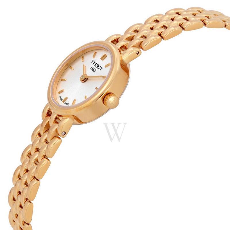 tissot/天梭 瑞士女表 lovely系列 金色钢带石英 精致小金表 简约轻奢