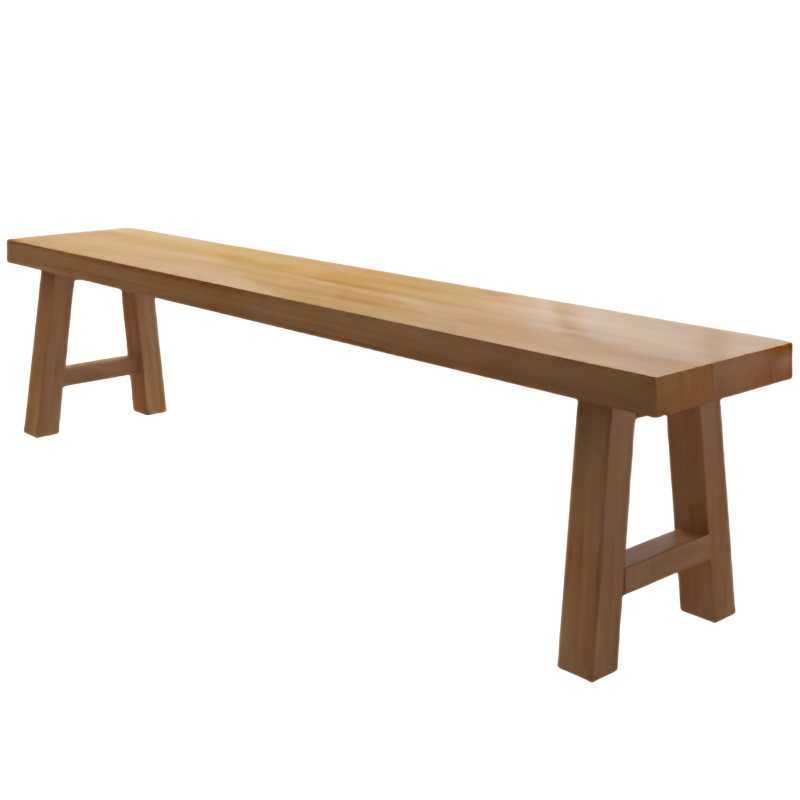 芙首泰实木长凳1200*300*450mm个高清大图