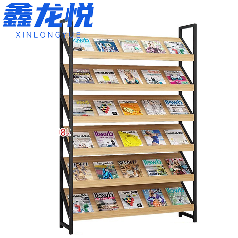 鑫龙悦图书展示架六层80cm个高清大图