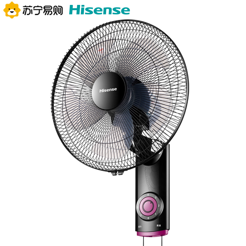 海信(Hisense)壁扇三档调节五叶柔风广角送风家用壁挂式电风扇宿舍餐厅挂墙壁电扇摇头工业风扇FBJ-AN4501