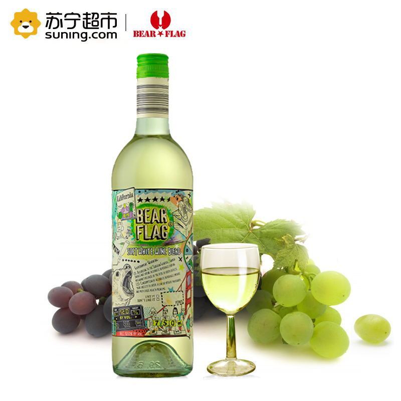 熊旗TM柔和混酿白葡萄酒 750ml 单支装