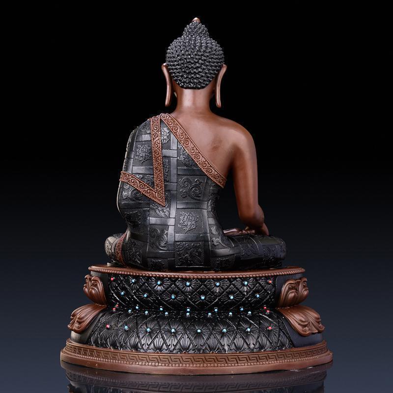 释迦牟尼佛像 纯铜密宗释迦摩尼佛三宝佛如来佛摆件工艺品_960