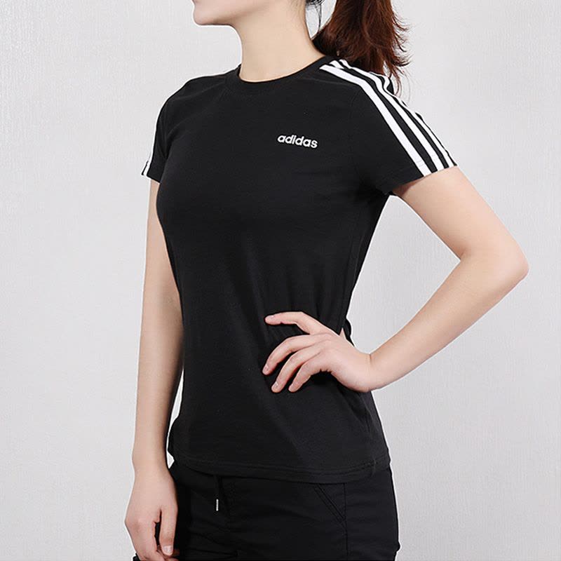 阿迪达斯adidas W E 3S SLIM TEE 女装运动型格短袖T恤DP2362图片