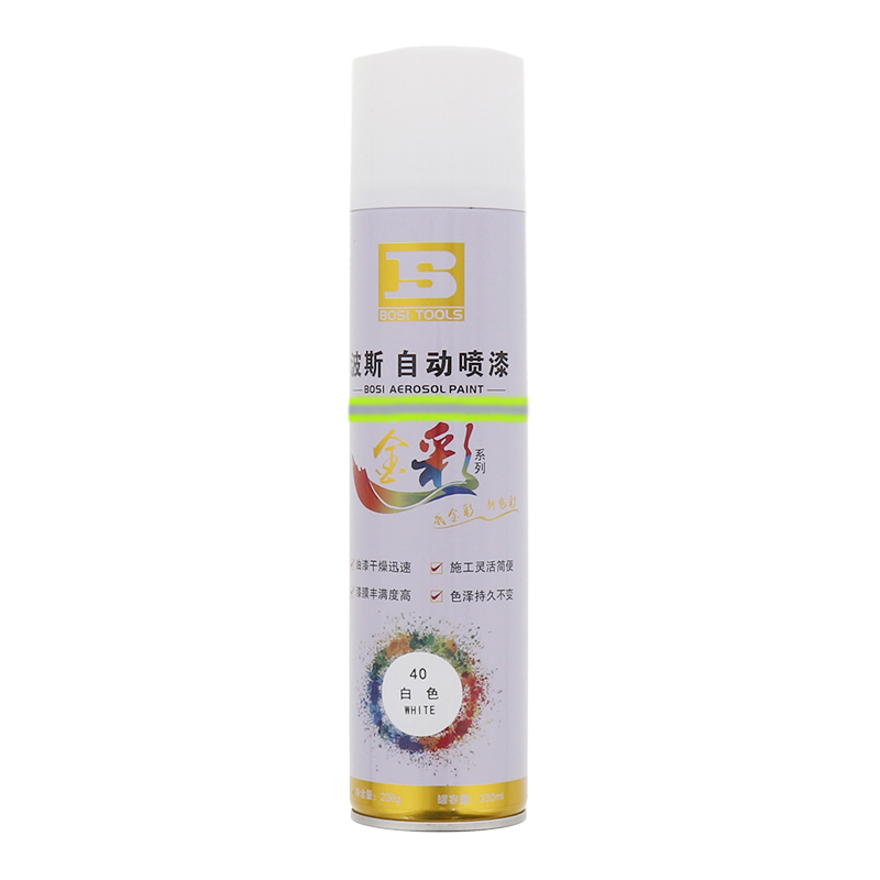 波斯(BOSI) 荧光系列自动喷漆 白色/40 瓶
