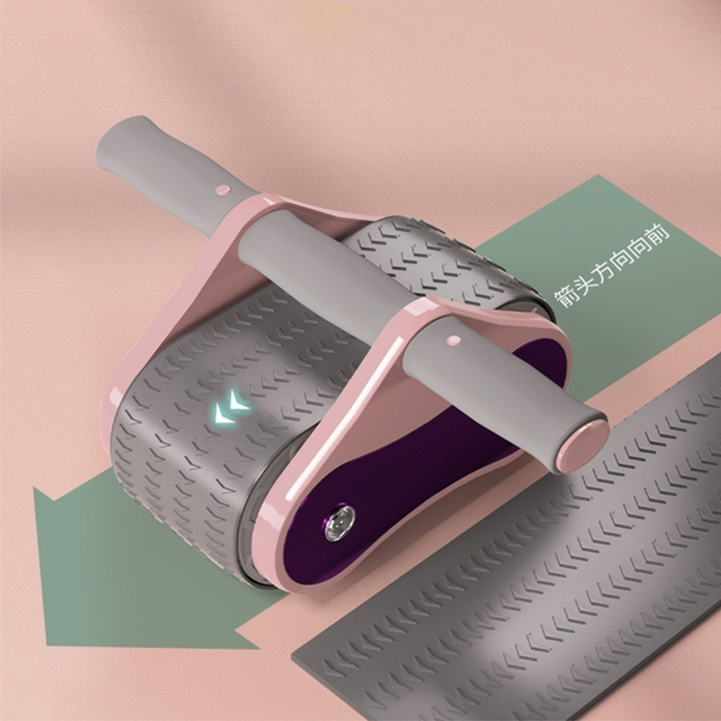 自动回弹健腹轮女士家用健身器材腹肌轮初学者减肚子运动