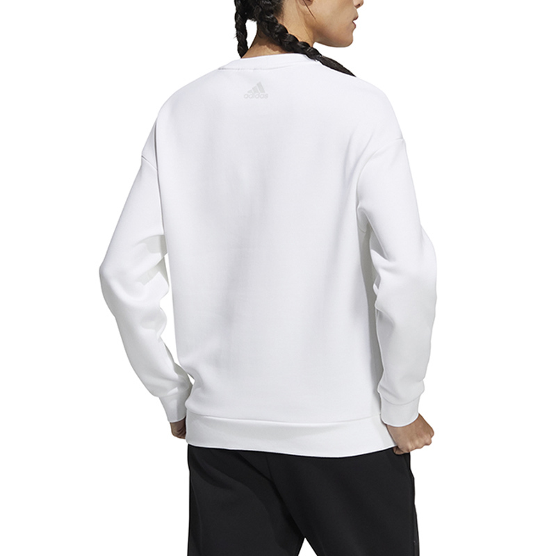 Adidas阿迪达斯女装2022春季新款舒适卫衣运动服长袖套头衫HF0030