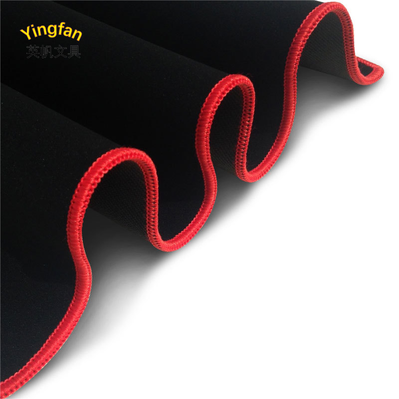 英帆文具 家用办公鼠标垫长款黑色300*800*3mm 可定制 YF-395/张高清大图