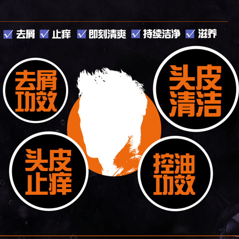 欧莱雅(L’OREAL)男士去屑洗发露(氨基酸养护) 200ml(适合所有发质人群,成人男士洗发水)高清大图