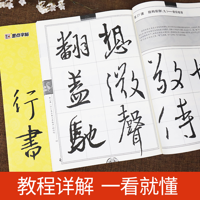 [正版]怀仁集王羲之圣教序字帖放大版名师精讲大唐三藏圣教序教程书墨点余中元教你学书法初学者毛笔书法临摹本怀仁集王羲之行高清大图