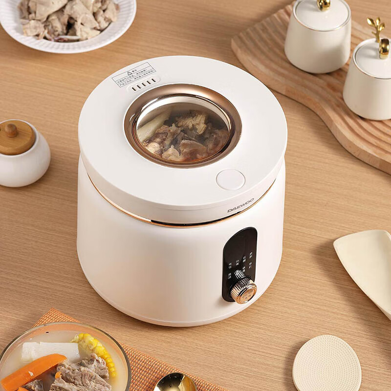 大宇家用多功能可视电饭煲DYFB-D240 流苏白高清大图