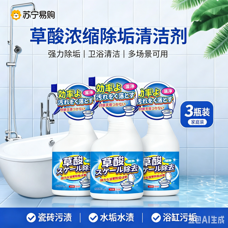 3瓶 草酸清洁剂500ml。高清大图