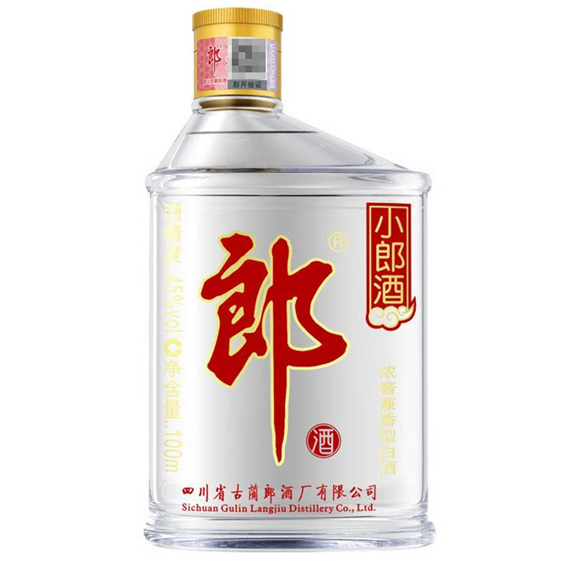 郎酒45度小郎酒浓酱兼香白酒100mL