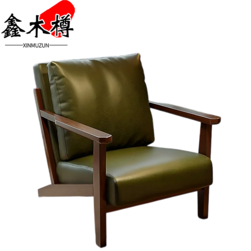 鑫木樽沙发椅皮面张高清大图
