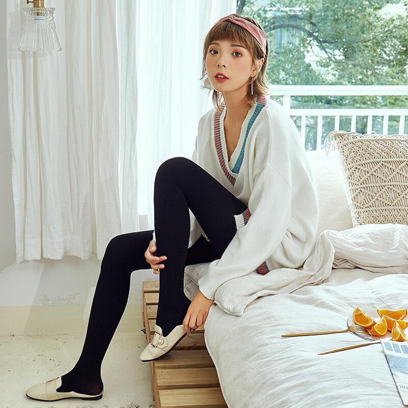 波迷娜bomina压力袜强压秋季款美腿塑形小腿加绒打底裤连裤袜女