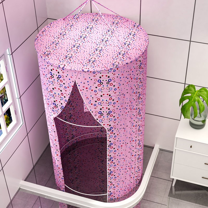 圆形浴照洗浴室内冬季冬天洗澡不冷罩子闪电客浴罩加厚防冷帐篷家用