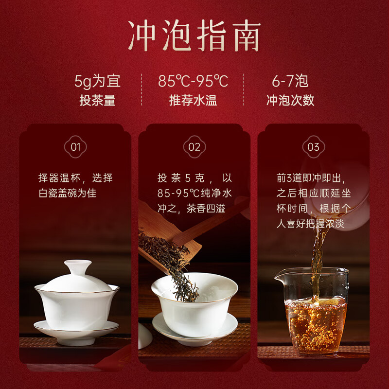 华祥苑(EMPEREUR) 华祥庄园 金骏眉+正山小种 特级红茶 品鉴茶叶 10g(2包)高清大图