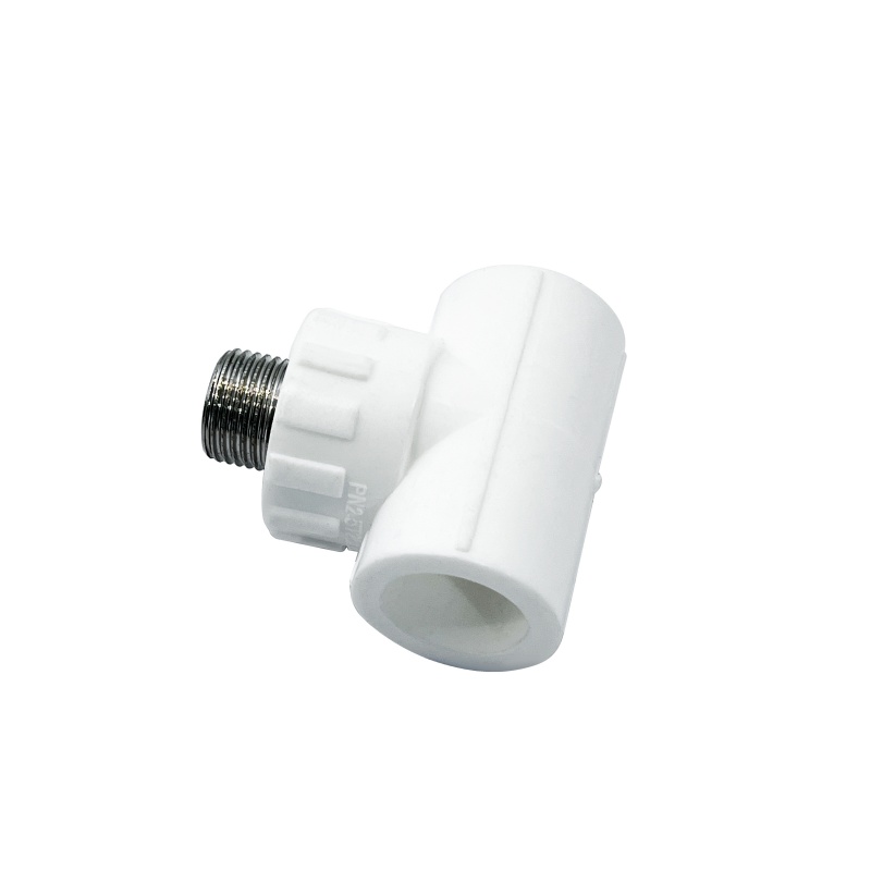 杉外山 PPR热熔暖气水管管件外丝三通 个高清大图