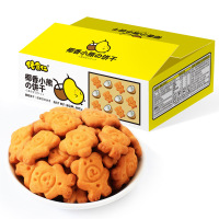 佬食仁(LAOSHIREN) [椰香小熊饼干400g/箱] 小包装网红小饼干早餐糕点点心零食散装代餐整箱