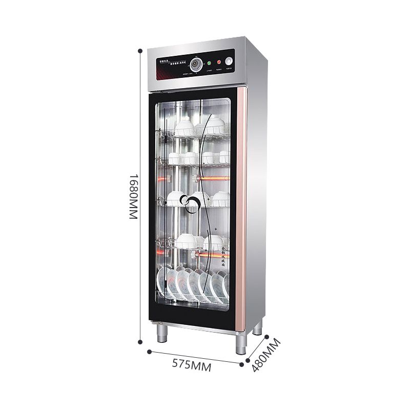 臻远ZY4042905 商用消毒柜餐具碗筷消毒柜臭氧红外线消毒 单开门高清大图