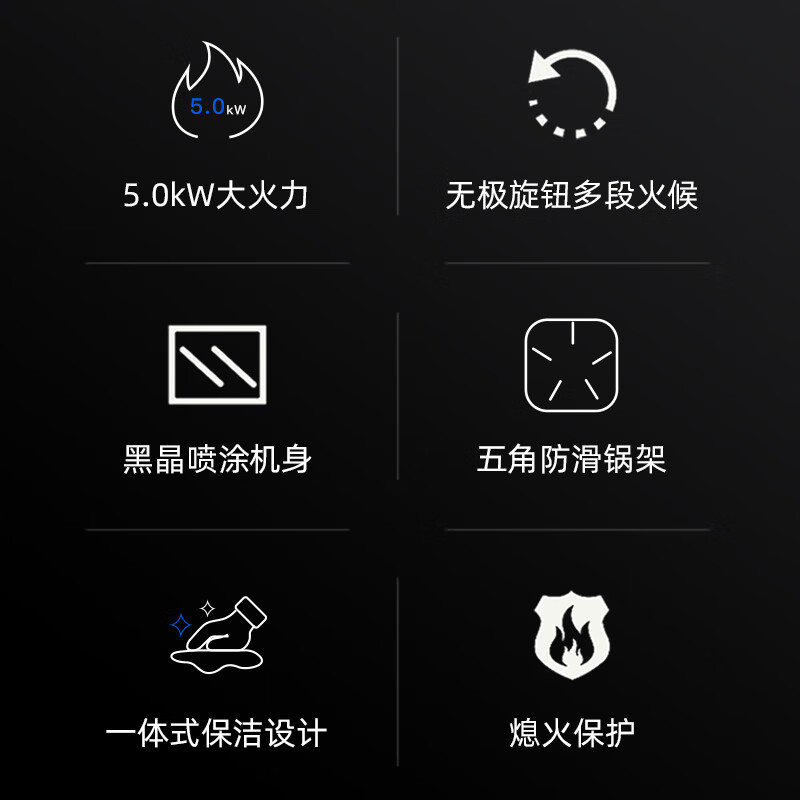 [电商][不含安装]创维(Skyworth)燃气灶单眼灶具 4.5kW猛火台式液化 Z101T液化气高清大图
