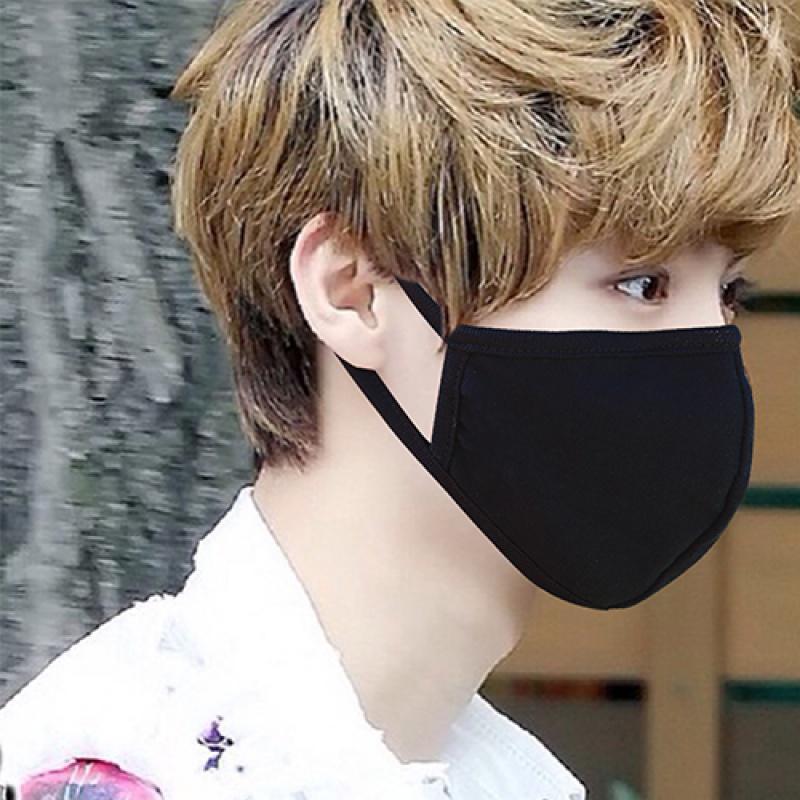 买二送一鹿晗明星女立体纯棉黑色个性口罩潮流韩版口罩男