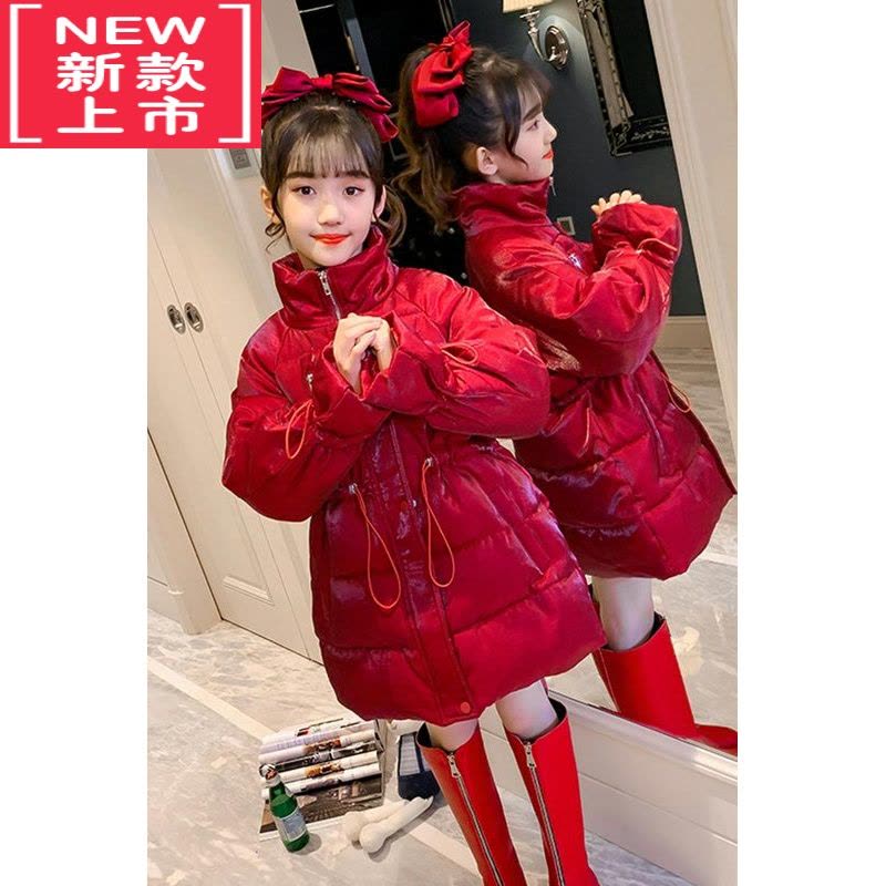 可莉允女童冬装棉服红棉袄儿童拜年服中国风加厚唐装中大童棉衣网红衣服图片