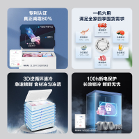海尔(Haier)200升家用卧式冰柜冷柜小冰箱 减霜80% 断电保护 一级能效 3D逆循环速冷BC/BD-200GHD
